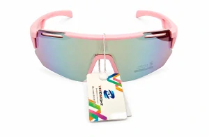 Dětské sluneční brýle Vividsight T03-6305, starorůžový matný rám / stříbrná skla, Cat.3